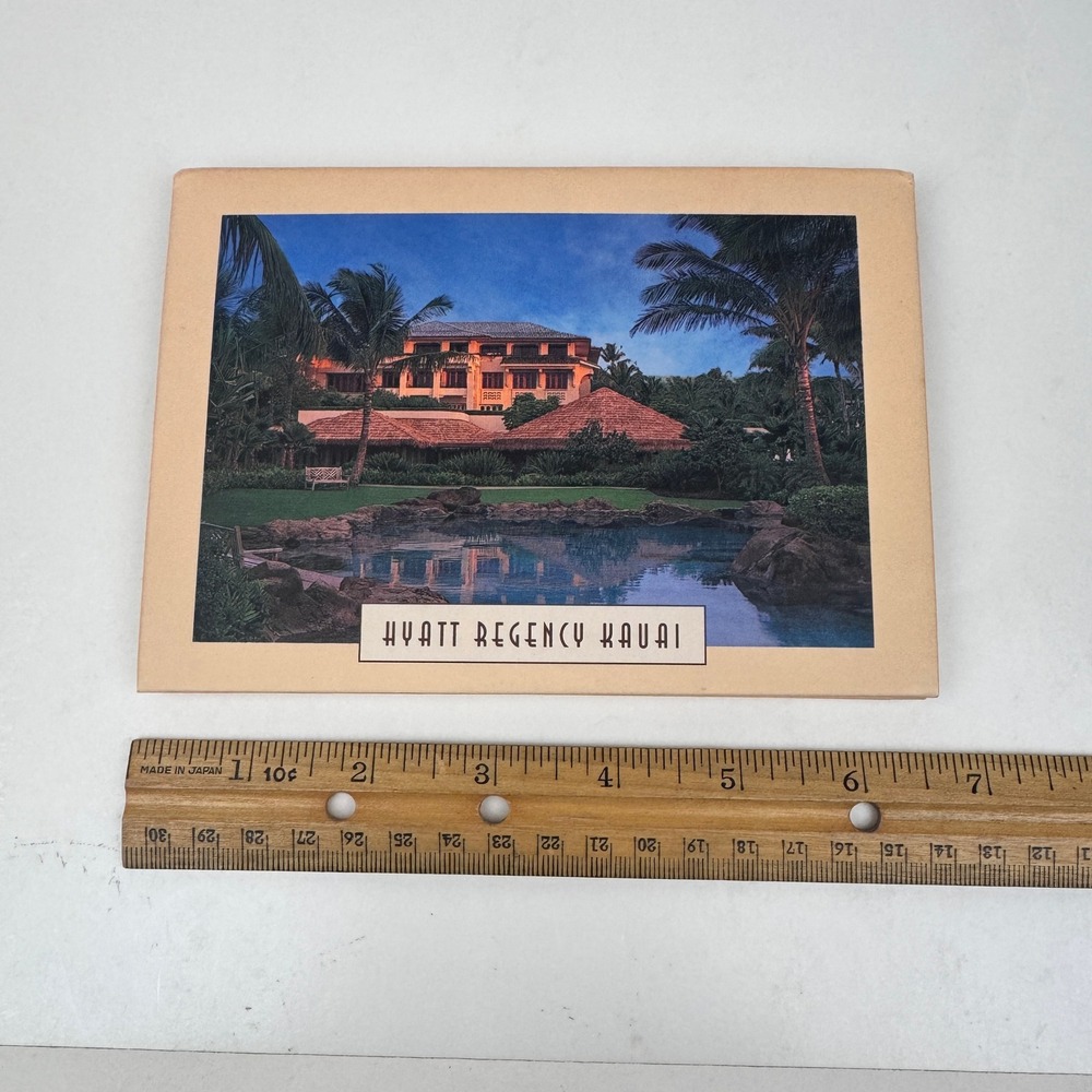 Vtg Hyatt Regency Kauai Resort Hawaii Cardboard 4x6 Photo Picture Album Souvenir